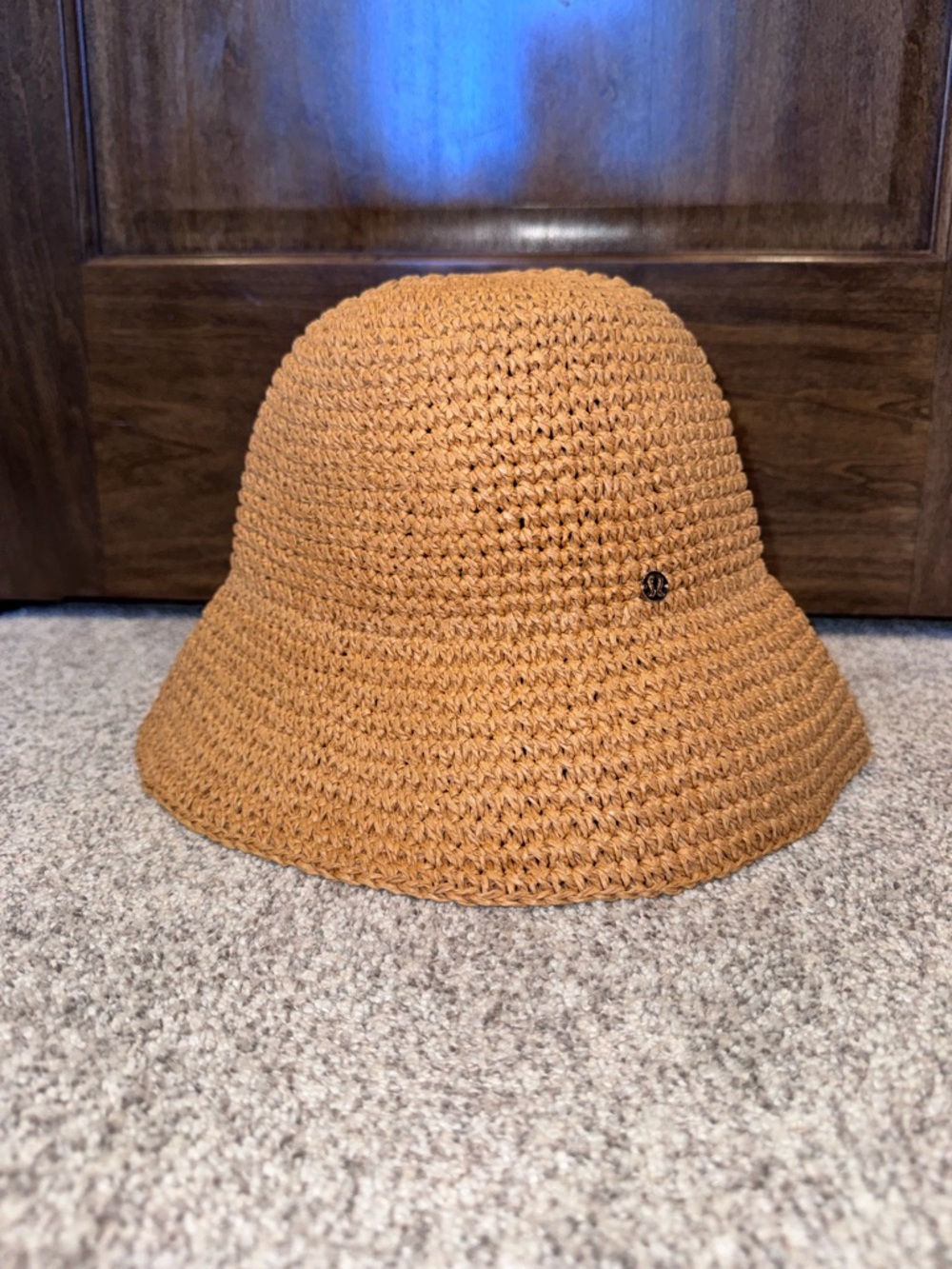 lululemon athletica Woven Straw-Style Bucket Hat in Camel